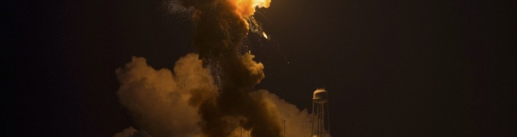 Взрыв ракеты Антарес